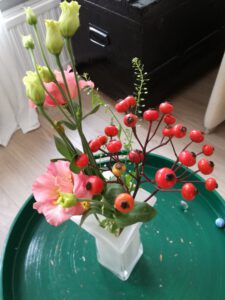 Bloemen & een klein vaasje